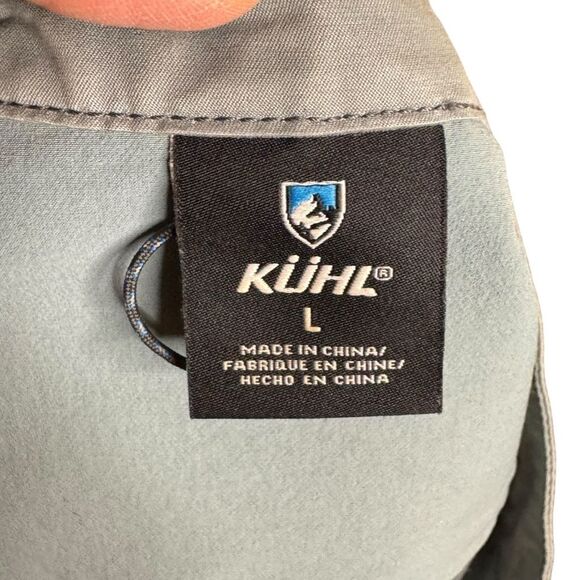 Kuhl Women's Luna Moto Snap Front Jacket Blue Green Edgy Biker Gorpcore Sz Lg - Picture 6 of 8